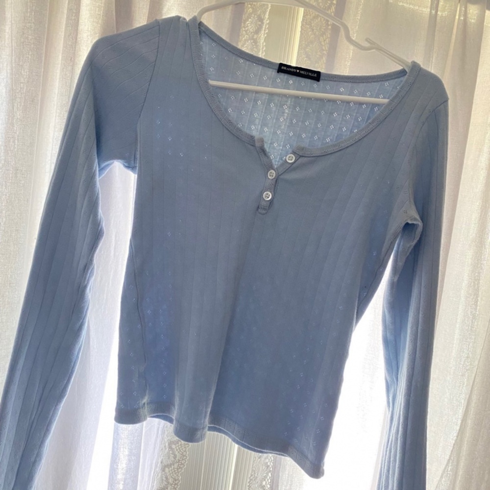 Brandy Melville Blue Rare zelly top
